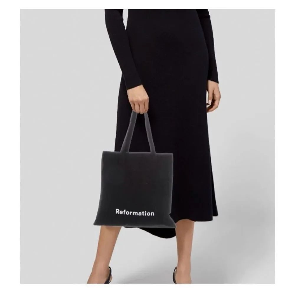 ✨Reformation Small Black Canvas Tote Bag✨